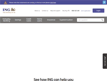 Tablet Screenshot of ing.com.au